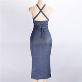 Kendall Jenner Wedding Guest Dress Backless Lace up Sleeveless Slim Fit