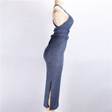Kendall Jenner Wedding Guest Dress Backless Lace up Sleeveless Slim Fit