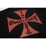 Askyurself T Shirt Sun Skull Cross Print Distressed VTG