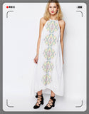 Beth Dutton Bohemian Dress Winter Autumn Maxi Dresses Summer Embroidered Strap Sexy Dress