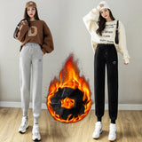 Grey Sweatpants Gray, Fleece Lining Thick Track Pants Children Autumn and Winter