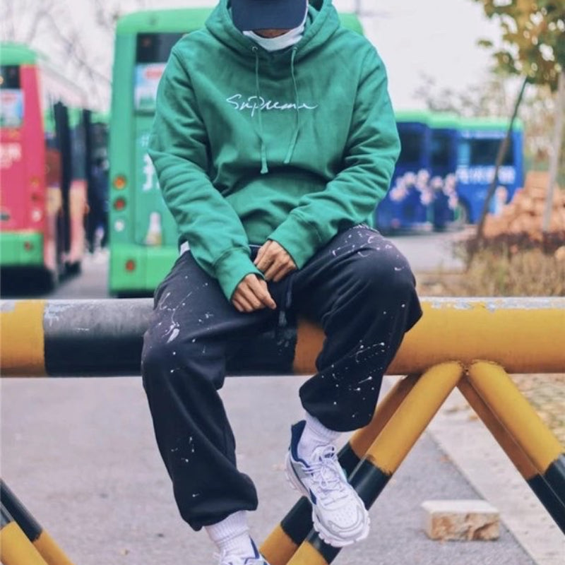 Askyurself Pant Casual Pants Terry Ankle-Tied Trousers Sweatpants