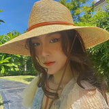 Summer Hats Fashion Blogger Straw Hat Female Summer Hat