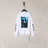 Off White Sweatshirts Casual Fake Round Neck Sweater Baggy Coat