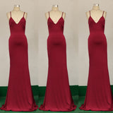Burgundy Evening Dresses for Weddings Summer Sexy Red Evening Dress Formal Dress