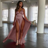 Taffeta Dress Satin Sexy Corset Evening Dress Suspender Dress