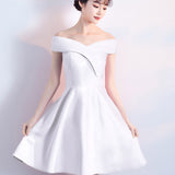 Burgundy Dress Formal Short Summer Engagement Dress off-Shoulder Slimming Banquet