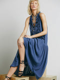 Beth Dutton Bohemian Dress Summer Spring Maxi Dresses Embroidery Beads Dress