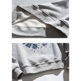 Crew Neck Sweatshirts for Men Men Autumn Printed Crew Neck Top Men