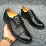 Men's Dress Shoes Classic Leather Oxfords Casual Cushioned Loafer Fall/Winter Formal Men's Leather Shoes Genuine Leather