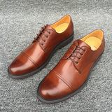 Men's Dress Shoes Classic Leather Oxfords Casual Cushioned Loafer Fall/Winter Formal Men's Leather Shoes Genuine Leather