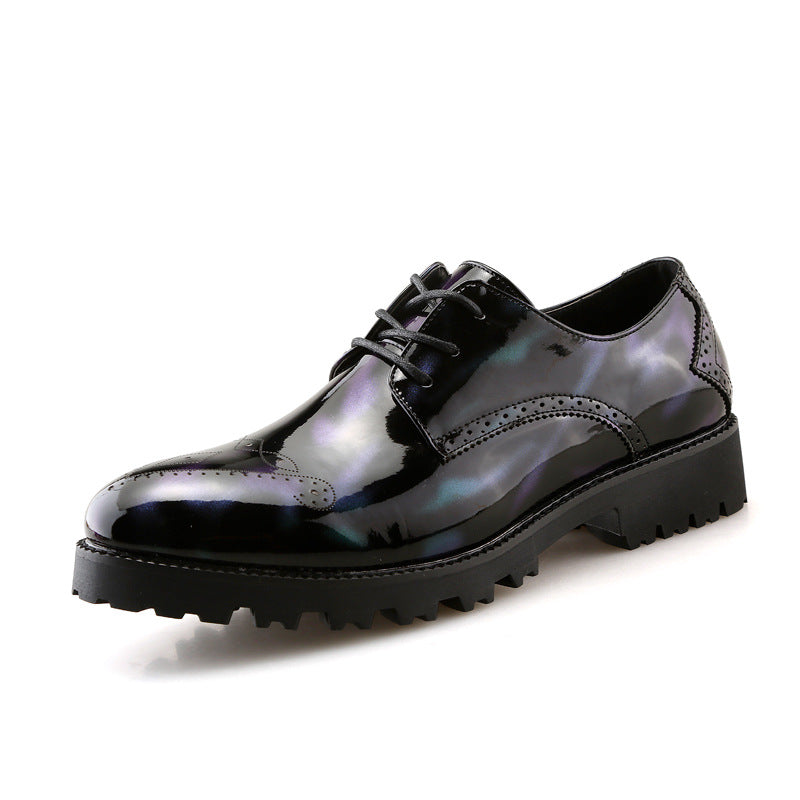 Men's Dress Shoes Classic Leather Oxfords Casual Cushioned Loafer Spring and Autumn Fashion Leather Shoes British Retro Business Casual Shoes