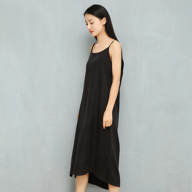 Maxi Burgundy Dress Formal Summer Women's Slip Pullover Dress Bottoming Skirt