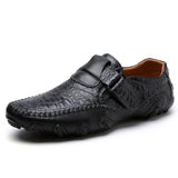 Men's Loafers Relaxedfit Slipon Loafer Men Shoes plus Size Leather Shoes Male Business Shoes