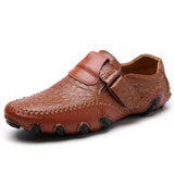 Men's Loafers Relaxedfit Slipon Loafer Men Shoes plus Size Leather Shoes Male Business Shoes