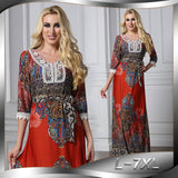 Gypsy Style Dresses mm Half Sleeve Large Size Beach Dress Ice Silk