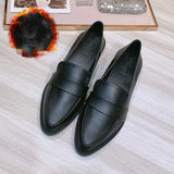 Women Black Dress Shoes Leather Shoes