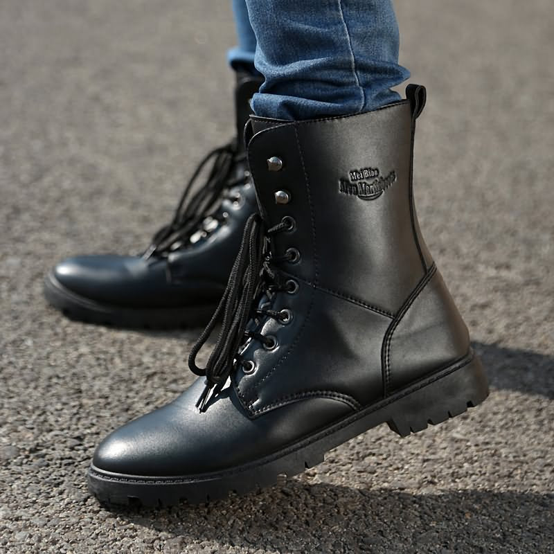 Men's Boots Work Boot Men Casual Hiking Boots Men's Shoes plus Size Vintage Protective Work Shoes