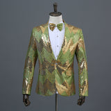 Men Prom Outfits Gradient Sequin Get Bow Tie