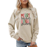 Merry and Bright Sweatshirts Merry Teacher Bright Casual round Neck Sweater