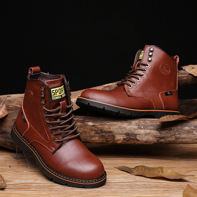 Men's Boots Work Boot Men Casual Hiking Boots Spring Men's Men's Fashionable Breathable Men's Boots