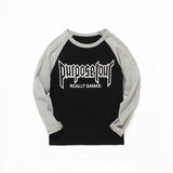 Children Long Sleeve Shirts Spring and Autumn Boy's Long-Sleeved T-shirt round Neck