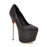 Gold Heels High Heel Pumps Stiletto Heel Pointed Women's Shoes