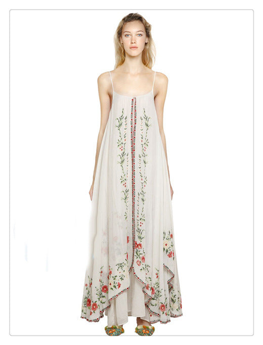 Beth Dutton Bohemian Dress Summer Spring Maxi Dresses Summer Strap Long Dress