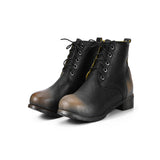 Western Shoes Autumn and Winter Retro Casual round Head Men's Leather Boots