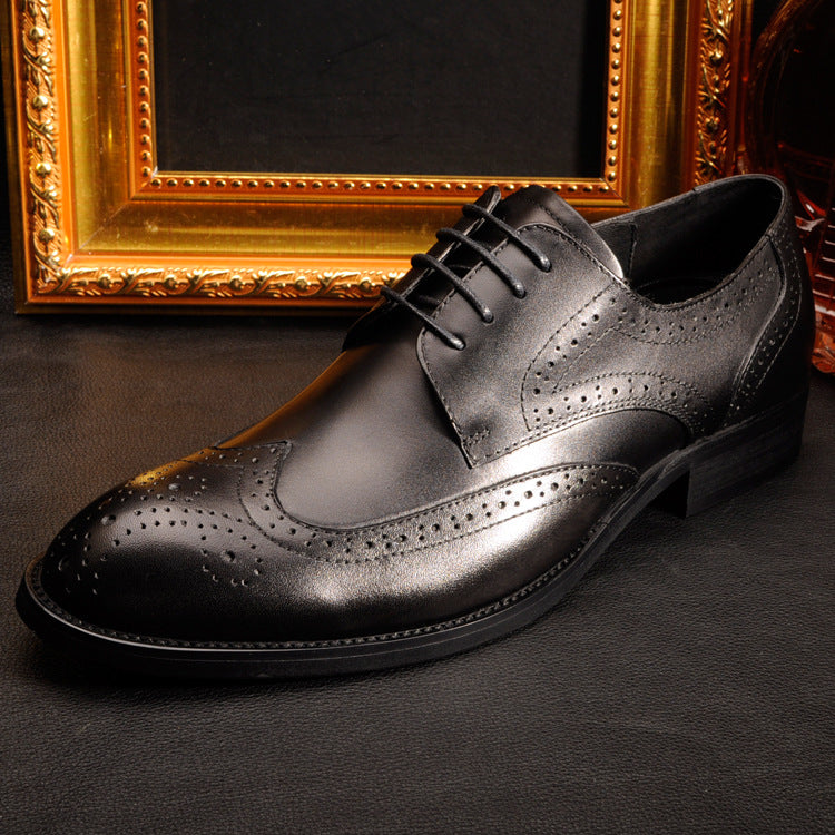 Men's Dress Shoes Classic Leather Oxfords Casual Cushioned Loafer Men's Business Casual Leather Shoes Men's Shoes