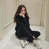 Velour Tracksuit Loose Leisure Sports Suit Harem Pants Women's Two-Piece Suit