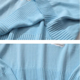 Men Sweater Cloud Embroidered Knitwear Men's Loose round Neck Pullover