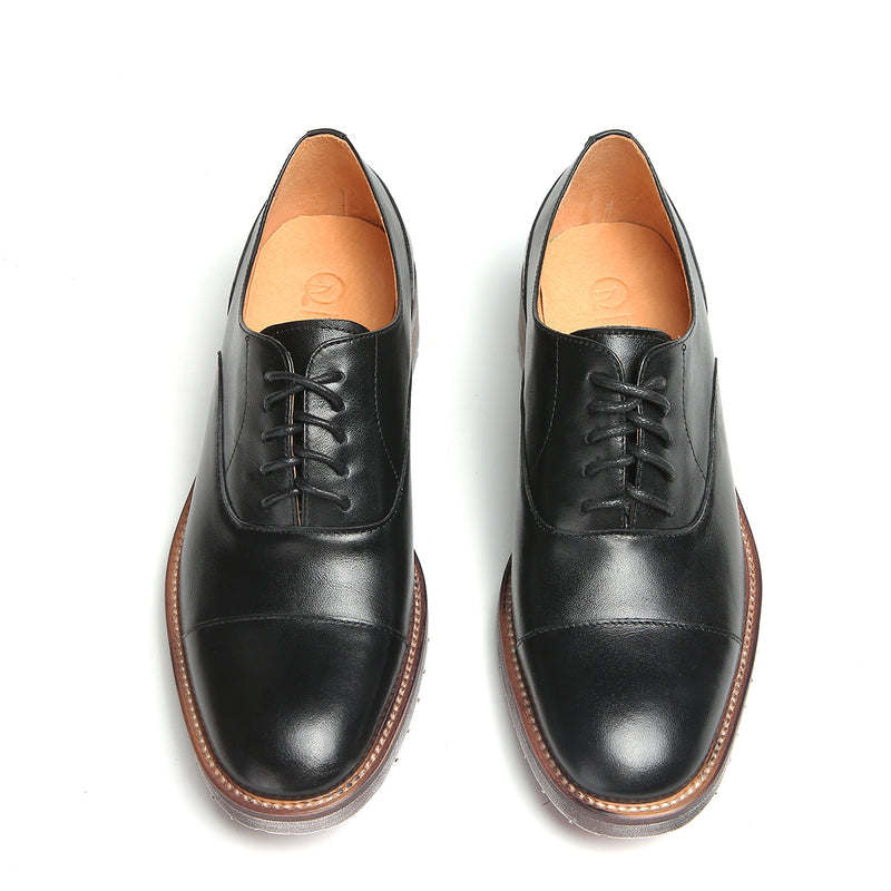 Men's Dress Shoes Classic Leather Oxfords Casual Cushioned Loafer Men's Clothing Spring and Autumn Leather Shoes