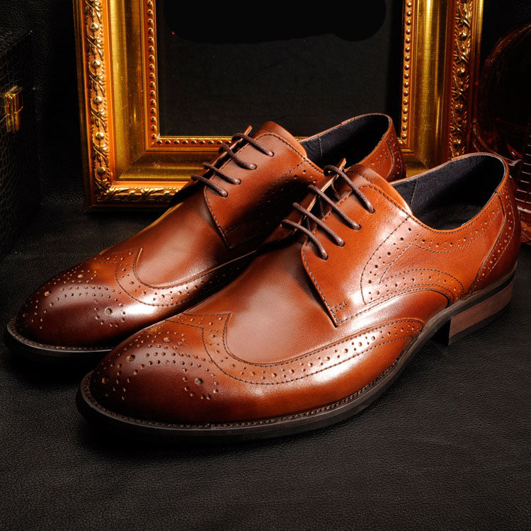 Men's Dress Shoes Classic Leather Oxfords Casual Cushioned Loafer Men's Business Casual Leather Shoes Men's Shoes