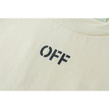 Off White T Shirt Summer Arrow Print Men'S And Women'S Casual Short Sleeve Tshirt Owt