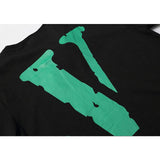 Vlone Sweatshirt Letter Printed Long Sleeve Bottoming Tshirt Roundneck Pullover