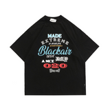 Y2g Shirts for Boys Letter Print Short-Sleeve Men's and Women's Loose T-shirt