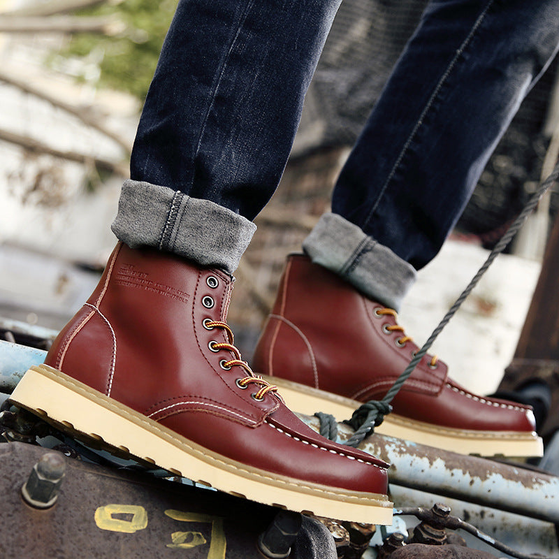 Men's Boots Work Boot Men Casual Hiking Boots Winter Men's Shoes Work Shoes Military Boots Outdoor