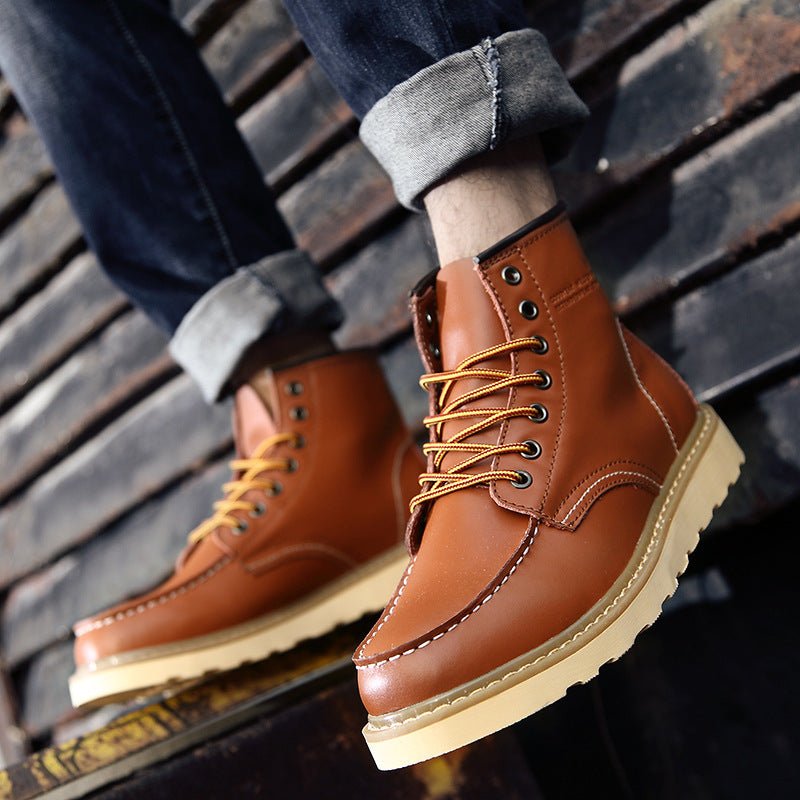 Men's Boots Work Boot Men Casual Hiking Boots Winter Men's Shoes Work Shoes Military Boots Outdoor