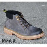 Desert Boots Dr. Martens Boots Men's Low-Top Short Booties Big Head Thick Bottom British Vintage Work Shoes Tide