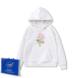 NASA Children Hoodie NASA Women's Sweater Hooded Casual Loose Fleece-Lined