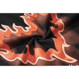 Man Fall Outfits Street Hip-Hop Love Flame Graffiti Thin Sweater Men 'S Fashion Brand Loose Couple Casual All-Matching Long T-shirt