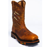 Western Shoes Men's Leather Boots Slip-on Martin Boots
