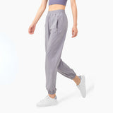 Sweat Wicking Pants Secret Zipper High Waist Peach Hip Loose