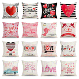Valentine's Day Pillow Covers 4 Piece Random Styles Together, Love Festival Home Pillow Cushion Cover