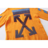 Off White Sweater Pullover Sweater Casual Sweater Men'S Clothing Owt