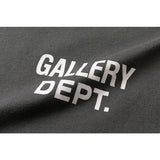 Gallery Dept T Shitrs Vintage Letter Print round Neck Long Sleeve T-shirt