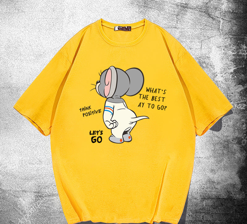 Tom And Jerry T Shirt Cat And Mouse Loose Half Sleeve