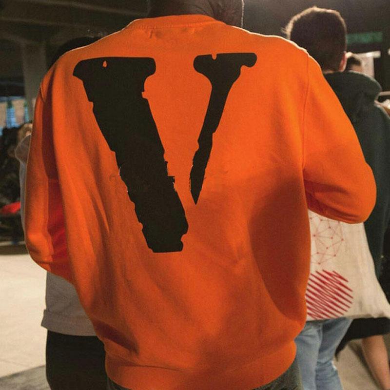 Vlone Hoodie Off High Street Men And Women Retro Long Sleeve Ow Harajuku Style Couple Coat Vlone Sweatshirt