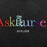 Askyurself T Shirt Embroidered Short-Sleeved T-shirt for Men